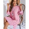 image:imageHOTOUCH Boho Dresses for Women Women Casual Beach Summer Dress Boho V Neck 34 Long Sleeve Short Floral Print Flowy Swimsuit Cover Up Sundress