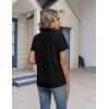 image:imageHOTOUCH Button Down Shirts for Women Short Sleeve Stretch Dress Shirt WrinkleFree Formal Work Blouses Summer Tops S2XLAblack