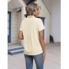 image:imageHOTOUCH Button Down Shirts for Women Short Sleeve Stretch Dress Shirt WrinkleFree Formal Work Blouses Summer Tops S2XLBeige