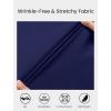 image:imageHOTOUCH Button Down Shirts for Women Short Sleeve Stretch Dress Shirt WrinkleFree Formal Work Blouses Summer Tops S2XLNavy