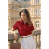 image:imageHOTOUCH Button Down Shirts for Women Short Sleeve Stretch Dress Shirt WrinkleFree Formal Work Blouses Summer Tops S2XLRed