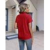 image:imageHOTOUCH Button Down Shirts for Women Short Sleeve Stretch Dress Shirt WrinkleFree Formal Work Blouses Summer Tops S2XLRed