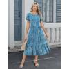 image:imageHOTOUCH Summer Dresses for Women 2026 Casual Midi Boho T Shirt Dress Ladies Sundress Aline Long Beach Vacation ClothesSp111