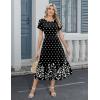 image:imageHOTOUCH Summer Dresses for Women 2026 Casual Midi Boho T Shirt Dress Ladies Sundress Aline Long Beach Vacation ClothesSp122