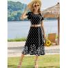 image:imageHOTOUCH Summer Dresses for Women 2026 Casual Midi Boho T Shirt Dress Ladies Sundress Aline Long Beach Vacation ClothesSp122
