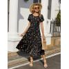 image:imageHOTOUCH Summer Dresses for Women 2026 Casual Midi Boho T Shirt Dress Ladies Sundress Aline Long Beach Vacation ClothesWf100