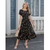 image:imageHOTOUCH Summer Dresses for Women 2026 Casual Midi Boho T Shirt Dress Ladies Sundress Aline Long Beach Vacation ClothesWf100