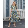 image:imageHOTOUCH Summer Dresses for Women 2026 Casual Midi Boho T Shirt Dress Ladies Sundress Aline Long Beach Vacation ClothesWf139