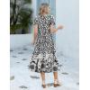 image:imageHOTOUCH Summer Dresses for Women 2026 Casual Midi Boho T Shirt Dress Ladies Sundress Aline Long Beach Vacation ClothesXh523
