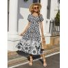 image:imageHOTOUCH Summer Dresses for Women 2026 Casual Midi Boho T Shirt Dress Ladies Sundress Aline Long Beach Vacation ClothesXh523