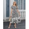 image:imageHOTOUCH Summer Dresses for Women 2026 Casual Midi Boho T Shirt Dress Ladies Sundress Aline Long Beach Vacation ClothesXh523