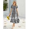 image:imageHOTOUCH Summer Dresses for Women 2026 Casual Midi Boho T Shirt Dress Ladies Sundress Aline Long Beach Vacation ClothesXh523