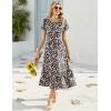 image:imageHOTOUCH Summer Dresses for Women 2026 Casual Midi Boho T Shirt Dress Ladies Sundress Aline Long Beach Vacation ClothesXh531