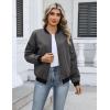 image:imageHOTOUCH Women Casual Jacket Lightweight Long Sleeve Zip Up Coat Trendy Work Clothes With PocketsGrey