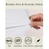 image:imageHOTOUCH Button Down Shirts for Women Long Sleeve Stretch Dress Shirts WrinkleFree Work Blouses Slim Fit Office TopsAwhite