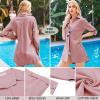 image:imageHOTOUCH Women Boyfriend Shirts Button Down Long Sleeve Blouse Cuffed Sleeve Collared ShirtDusty Pink