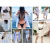 image:imageHOTOUCH Women Boyfriend Shirts Button Down Long Sleeve Blouse Cuffed Sleeve Collared ShirtP Boho Print
