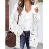 image:imageHOTOUCH Lightweight Crochet Cardigan for Women Long Sleeve Open Front Knit Oversized Cardigans SweatersAwhite