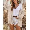 image:imageHOTOUCH Lightweight Crochet Cardigan for Women Long Sleeve Open Front Knit Oversized Cardigans SweatersBeige2