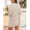 image:imageHOTOUCH Lightweight Crochet Cardigan for Women Long Sleeve Open Front Knit Oversized Cardigans SweatersBeige2