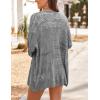 image:imageHOTOUCH Lightweight Crochet Cardigan for Women Long Sleeve Open Front Knit Oversized Cardigans SweatersDark Grey