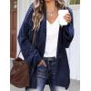 image:imageHOTOUCH Lightweight Crochet Cardigan for Women Long Sleeve Open Front Knit Oversized Cardigans SweatersNavy Blue