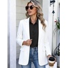 image:imageHOTOUCH Button Down Shirts for Women Short Sleeve Dress Shirts Fitted Business Casual Blouse Office Work TopsBlack