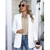 image:imageHOTOUCH Button Down Shirts for Women Short Sleeve Dress Shirts Fitted Business Casual Blouse Office Work TopsKhaki