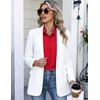 image:imageHOTOUCH Button Down Shirts for Women Short Sleeve Dress Shirts Fitted Business Casual Blouse Office Work TopsRed