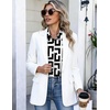 image:imageHOTOUCH Button Down Shirts for Women Short Sleeve Dress Shirts Fitted Business Casual Blouse Office Work TopsZblack  White Geometry
