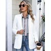 image:imageHOTOUCH Button Down Shirts for Women Short Sleeve Dress Shirts Fitted Business Casual Blouse Office Work TopsZstripes Multicolor