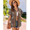 image:imageHOTOUCH Linen Shirts for Women Button Down Short Sleeve Tops Cotton Blouses Collared Buttonup Beach Vacation OutfitsMz721