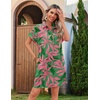 image:imageHOTOUCH Womens Summer Shirt Dress 2026 Short Sleeve Floral Shift Dress Casual Loose Flowy Beach Sundress with PocketsSp131