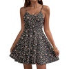 Black Orange Floral