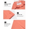 image:imageHOTOUCH Women Summer Button Down Shirt Short Sleeve Cotton Blouses Button Up Tops Beach Vacation OutfitsAtangerine
