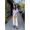 image:imageHOTOUCH Women Summer Button Down Shirt Short Sleeve Cotton Blouses Button Up Tops Beach Vacation OutfitsAwhite