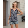 image:imageHOTOUCH Camisole for Women V Neck Spaghetti Strap Tank Tops Sleeveless Blouses Loose FitFfloral Mz473