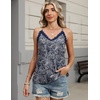 image:imageHOTOUCH Camisole for Women V Neck Spaghetti Strap Tank Tops Sleeveless Blouses Loose FitFfloral Mz473