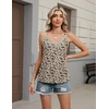 image:imageHOTOUCH Camisole for Women V Neck Spaghetti Strap Tank Tops Sleeveless Blouses Loose FitFfloral Sf154