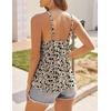 image:imageHOTOUCH Camisole for Women V Neck Spaghetti Strap Tank Tops Sleeveless Blouses Loose FitFfloral Sf154