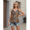 image:imageHOTOUCH Camisole for Women V Neck Spaghetti Strap Tank Tops Sleeveless Blouses Loose FitPboho Mz721