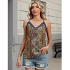 image:imageHOTOUCH Camisole for Women V Neck Spaghetti Strap Tank Tops Sleeveless Blouses Loose FitPboho Mz721