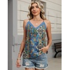 image:imageHOTOUCH Camisole for Women V Neck Spaghetti Strap Tank Tops Sleeveless Blouses Loose FitPboho Mz779