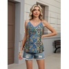 image:imageHOTOUCH Camisole for Women V Neck Spaghetti Strap Tank Tops Sleeveless Blouses Loose FitPboho Mz779
