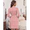 image:imageHOTOUCH Womens Robe Lightweight Short Knit Bathrobe Soft Ladies Sleepwear with PocketsPrint Leopard Heart