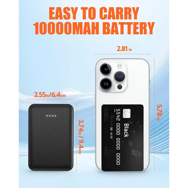 10000mAh Hand Warmer Pouch  Thickened Waterproof Heated Hand Muff 4 Heating Zone 3 Temperature Control for Outdoor Hunting Camping Football GolfBlack