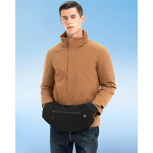 10000mAh Hand Warmer Pouch  Thickened Waterproof Heated Hand Muff 4 Heating Zone 3 Temperature Control for Outdoor Hunting Camping Football GolfBlack