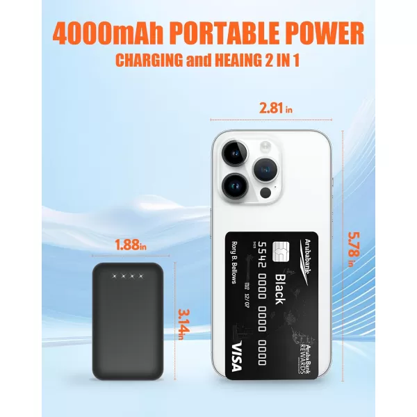 Heated Slippers  Foot Warmer for Men ampamp Women Electric Heating Slippers with 2 Pcs 4000mAh Battery 3 Heating LevelsHeeled Slippers