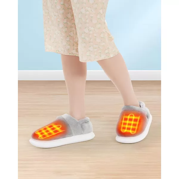 Heated Slippers  Foot Warmer for Men ampamp Women Electric Heating Slippers with 2 Pcs 4000mAh Battery 3 Heating LevelsHeeled Slippers