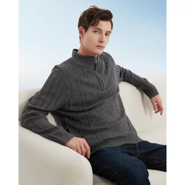 Heated Sweater Jacket Vest for Men and Women 74V Lightweight Heating Sweater Coat with 10000mAh BatteryJackets Dark Gray